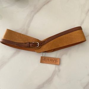 BRAVE LEATHER BELT, sz 30”